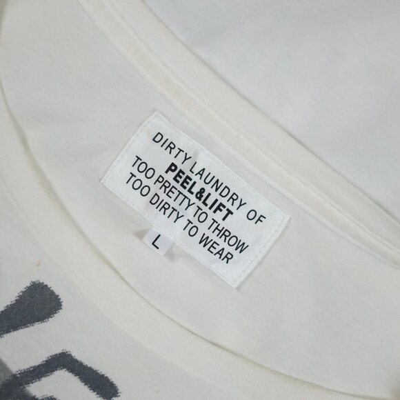 Peel & Lift Graphic Print T-shirt/ Opium Style/ Size L/ Designer/ Rare - Picture 5 of 10